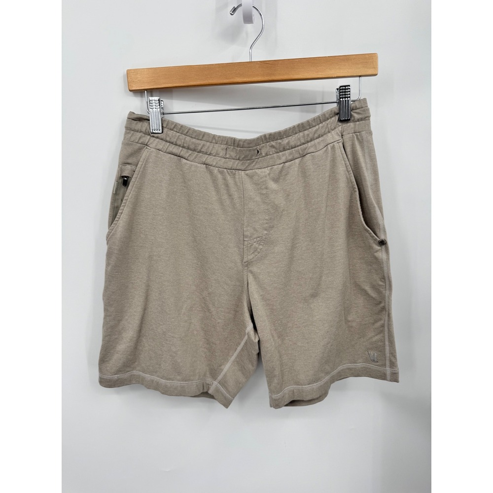 Vuori Ponto Performance Short Mens Size S Tan Heathered DreamKnit V344